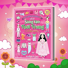 Sách - Sáng Tạo Thời Trang: Thời Trang Đám Cưới - Bóc Dán Hơn 100+ Stickers Quần Áo, Phụ Kiện Cho Bé Gái - Megabook