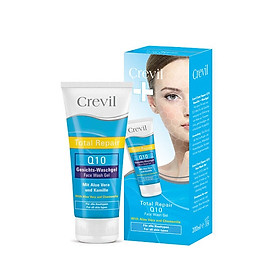 Hình ảnh Sữa rửa mặt dưỡng da ngừa mụn Crevil Total Repair Q10 Face Wash Gel tinh chất hoa cúc chống lão hoá phục hồi tế bào da bị kích ứng, se khít lỗ chân lông, dưỡng ẩm cho da - 200ml