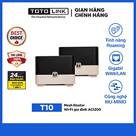 Mua Bộ phát wifi Công nghệ Mesh Totolink T10 chuẩn AC1200  (2 pack) Hàng chính hãng