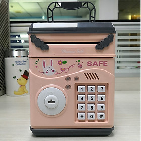 Két sắt mini SAFE cho bé sử dụng mở bằng mật khẩu thông minh, sử dụng pin tiểu AA