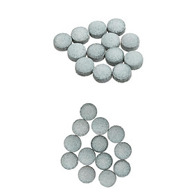 100 Pcs Cue Tips 9mm 10mm Pool Billiard Cue Tips Replacement with Storage Box for Pool Cues and Snooker, Gray