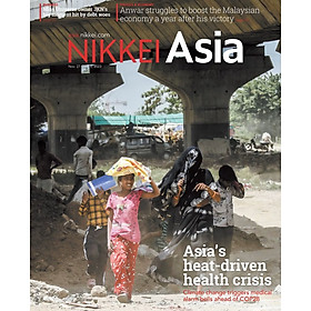 Ảnh bìa Tạp chí Tiếng Anh - Nikkei Asia 2023: kỳ 47: Asia's heat-driven health crisis