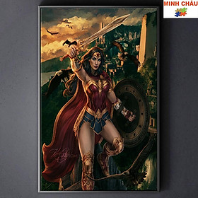 Tranh Canvas Tranh treo tường trang trí SIÊU ANH HÙNG - WONDER WOMEN 23