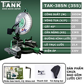 Máy cắt nhôm TANK TAK-385N