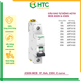 Mua  Hàng chính hãng Schneider Electric  Cầu dao / Aptomat tự động  MCB Acti9 iC60N 1P 6kA 230V - 32A