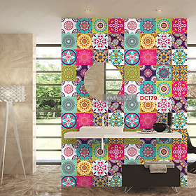 Mua Decal gạch bông trang trí dán bếp  dán tường  nhà tắm - mã DC179