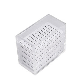 Acrylic 5 Layers Clear Eyelash Storage Box False Eyelash Holder Case Makeup Display Container Eyelash Box
