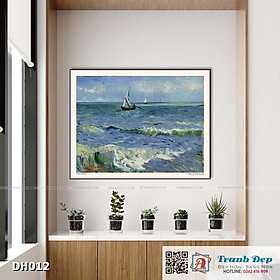 Hình ảnh Tranh canvas - Seascape at Saintes-Maries (1888) - Vincent van Gogh