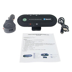 Wireless Bluetooth 4.1 Hands-free Car Charger Sun Visor Speakerphone Car Kit
