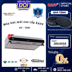 Mua Máy hút mùi cổ điển inox phối kính cảm ứng 700mm KAFF KF-788I Tặng bộ lọc than thay thế  - Hàng Chính Hãng