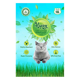 Cát Vệ Sinh Happy Cat Hương Chanh 15L