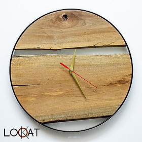 Đồng Hồ Treo Tường Décor Nhà Phong cách Vintage Gỗ Mộc 100% Mới Nhất DH12050045