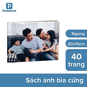 Photobook - Voucher quà tặng in album ảnh bìa cứng dạng tạp chí ngang cỡ nhỏ 8” x 6” (20 x 15cm) theo yêu cầu