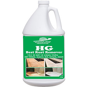 Dung dịch tẩy ố mốc rỉ sét ố vàng trên đá , Bê tông, nhựa  HG Best Rust Remover 2000ml