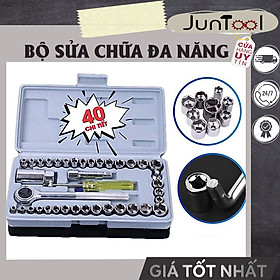 Bộ Khẩu Thông Minh Mở Siết Ốc Và Bugi 40 Chi Tiết
