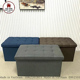Mua Ghế Dài Sofa Kiêm Hộp Đựng Đồ  2 in 1  Chất Vải Oxford 600D Cao Cấp Size Lớn XL 70x39xcao40cm