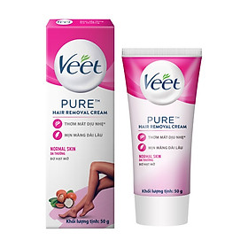 [MỚI] Kem tẩy lông Veet Pure cho da thường 50g, công thức cải tiến