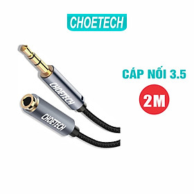 Dây Cáp Nối Dài Âm Thanh 3.5mm Dài 2M CHOETECH AUX001-BK - Hàng Chính Hãng