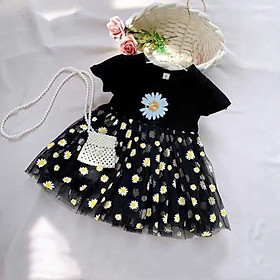 Váy Đầm Xoè Bé Gái Tiểu Thư Hoa Daisy