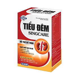 Viên Uống Tiểu đêm Singcare Hỗ trợ bổ thận, giảm triệu chứng tiểu đêm, tiểu nhiều lần, tiểu rắt   (Lọ 60 viên)
