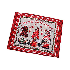 Merry Christmas Placemats for Dining Table for Cafe Xmas Party Kitchen