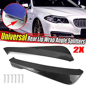 Rear Bumper Side Splitters Aprons, 2 Pcs Rear Bumper Splitter Diffuser Rear Bumper Side Splitters Aprons, 2 Pcs Rear Bumper Splitter Diffuser