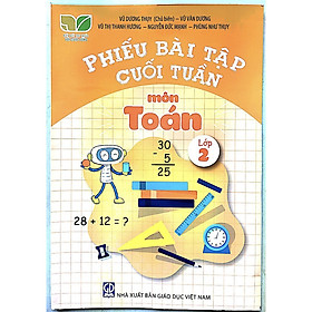 Phiếu bài tập cuối tuần môn Toán 2