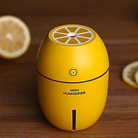 Mua Máy phun sương tạo ẩm mini Humidifier hình trái chanh kiêm đèn ngủ - Màu vàng chanh