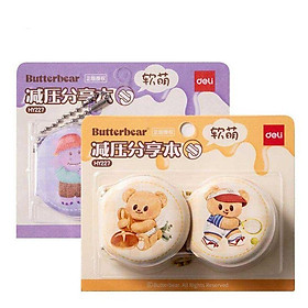 Sổ Ghi Chú Deli Gấu Bơ 48 Tờ HY227 (Vỉ 2 cuốn)