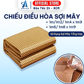 Chiếu điều hòa cao cấp Ánh Sao - Sợi mây tổng hợp + Tặng kèm túi thơm thảo dược - giao mẫu ngẫu nhiên