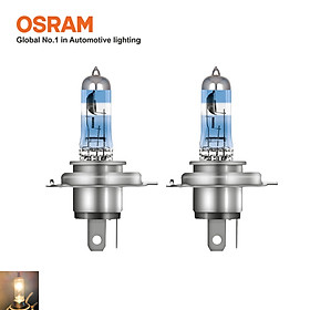 Combo 2 Bóng Đèn Halogen Tăng Sáng 200% OSRAM Night Breaker H4 64193NB200 12V 60/55W