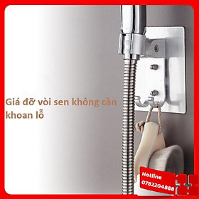 Mua Giá Đỡ Vòi Sen Kết Hợp Móc Treo Đồ - Không Cần Đục Lỗ Trên Tường   - Loại Tốt