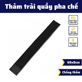 Mua Thảm trải bar thảm lót quầy pha chế 60x8cm pha Espresso cafe rang xay tấm lót cao su chống rỉ nước