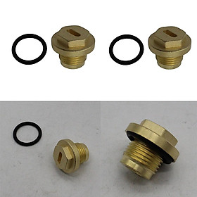 2 Packs Car Brass Filler Plug with Sealing  Suitable for Land Rover Discovery 2