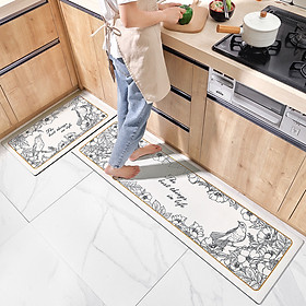 Mua Bộ 2 Thảm Nhà Bếp  Thảm Trải Sàn  Thảm Chùi Chân Nhập Khẩu Chất Liệu Da PU Cao Cấp  Chống Thấm Nước  Chống Trơn Trượt Và Rơi Vỡ