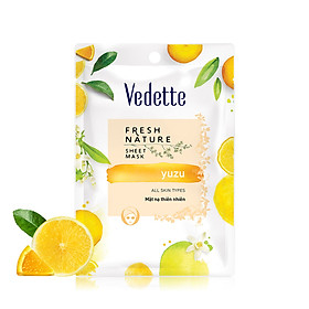 Mặt nạ thiên nhiên Yuzu Vedette 22ml