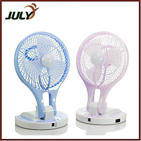 Mua Quạt tích điện có đèn led mini fan 5580 - JL