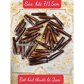 Tẩu đầu lọc thuốc bằng gỗ sưa bắc phong cách lịch mãn kt dài 7×1.5cm 