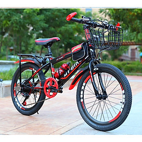 XE ĐẠP THỂ THAO CỠ 22 INCH cho bé 8 tuổi - 12 TUỔI + Tặng kèm giỏ xe, gácbaga, túi, bình nước