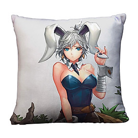 Gối Vuông Riven Thỏ Ngọc Và Teemo GVGM053 (36 x 36 cm)