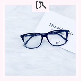 Gọng Kính Cận Nam Nữ Dáng Vuông Chất Liệu Nhựa Thời Trang Màu Đen DORISEYEWEAR