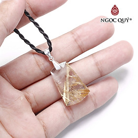Mặt dây chuyền thạch anh tóc vàng - Ngọc Quý Gemstones