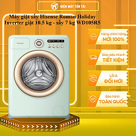 WD105R5 - Máy giặt sấy Hisense Inverter giặt 10.5 kg - sấy 7 kg WD105R5 - HÀNG CHÍNH HÃNG - GIAO HCM