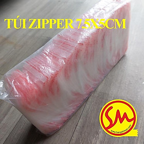 Mua TÚI ZIPPER CHỈ ĐỎ  TÚI ZIP trong dài 7.5x5cm chuyên dùng để ĐÓNG GÓI SẢN PHẨM một cách DỄ DÀNG