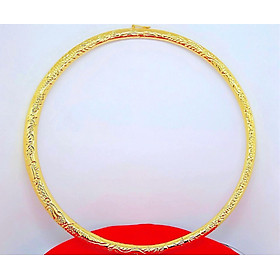 Kiềng cổ cưới chạm rồng mạ vàng 24k EKH674