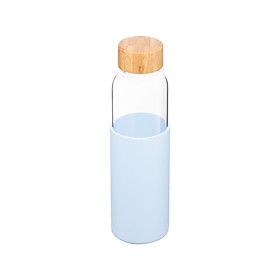 Bình nước thuỷ tinh bọc silicon Nikko 550 ml – Hàng chính hãng INOCHI – Tiêu chuẩn nhật bản