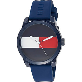 Tommy Hilfiger Men's Quartz Plastic and Rubber Casual Watch, Color:Blue (Model: 1791322)