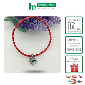 Vòng Tay Nữ Chỉ Đỏ May Mắn Mix Họa Tiết Ngẫu Nhiên BẠC HIỂU MINH LTU544