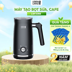 Máy tạo bọt cà phê, sữa LEBENLANG LBF3088 hâm nóng và tạo bọt sữa, dung tích 300ml - hàng chính hãng