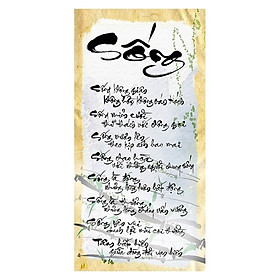 Mua Tranh Thư Pháp Chữ Sống 2591 (30 x 60 cm)